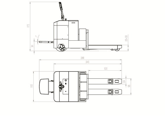 CBD80重型電動搬運(yùn)車圖 