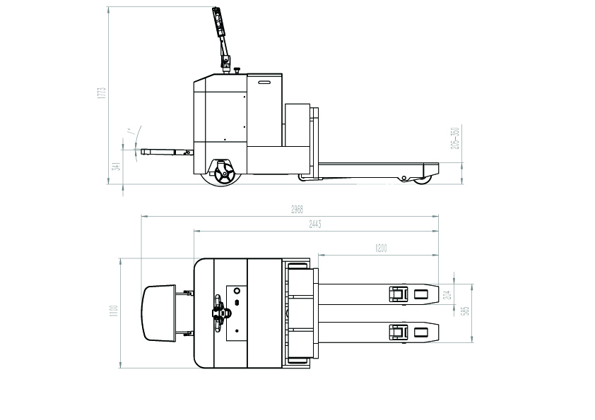 CBD80重型電動搬運(yùn)車圖 